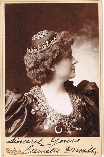 ORIG. 1888 SIGNED CABINET PHOTO of CAMILLE D'ARVILLE Comic Opera Star by Conly - 第 1/2 張圖片