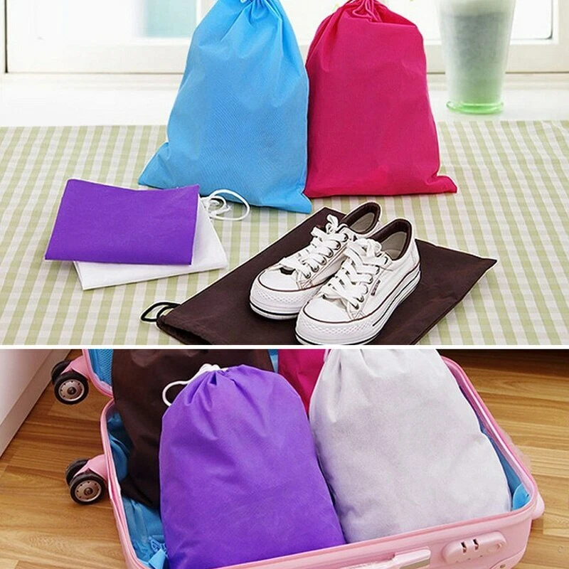 Hogar Lavandería Zapatos Viaje Portátil Bolsa Cordón Bolsa Almacenamiento Organizador Foto 2 de 3