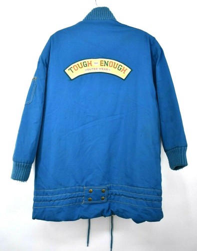 Mulberry Street Blue Women Cotton Rain Windbreaker Tough Drawcord Jacket L - Picture 2 of 9