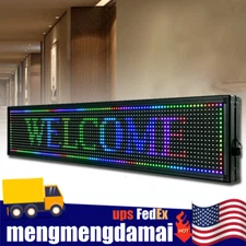 Scrolling LED Sign 40" x 8" 7 Colors LED Sign LED Sign Advertising Board