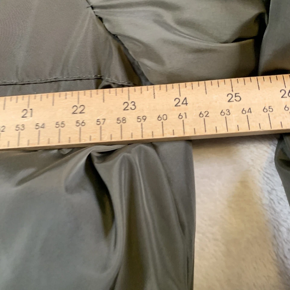 Outdoor Life Puffer Jacket Mens Large Green Coat Full Zip Outdoors Chest Pocket - Image 4 of 4