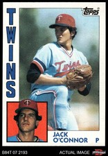 1984 Topps #268 Jack O'Connor Twins 8 - NM/MT