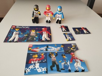Lego 8714 TECHNIC Team Figuren tech012a tech037a tech036a