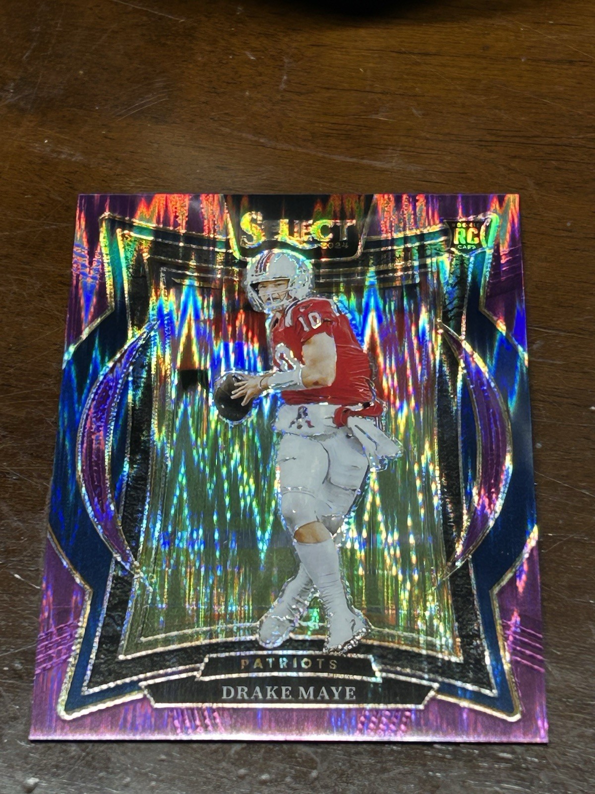 2024 Panini Select Drake Maye RC Rookie Concourse Purple Shock Prizm /360