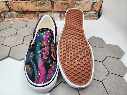 Vans Classic Slip On Trippy Skulls Drip Black Gr. US 11 Herren Neu Psychedelic - Bild 4 von 9