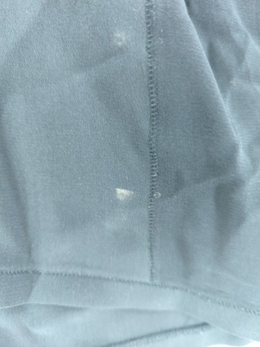 Vince Women's Blouse L Blue Silk with Spandex Long Sleeve Round Neck Basic - Picture 5 of 8