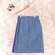 Chanel SidLine Denim Tights Skirt Size 38 Vintage Multi-Material