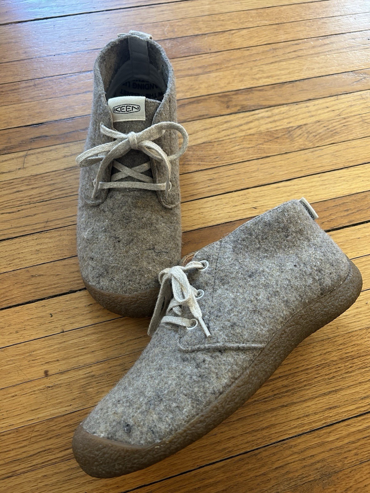 Scarpe casual KEEN Mosey Chukka da uomo in feltro di tortora in lana riciclata taglia 10 5