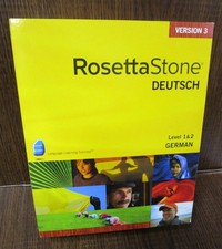 Software PC Rosetta Stone Deutsch German Level 1  2 Version 3 Home Sealed Box