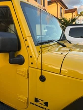 21" Black Steel Antenna Mast for Jeep Wrangler JK/JL 2007-2023 Gladiator 20-23