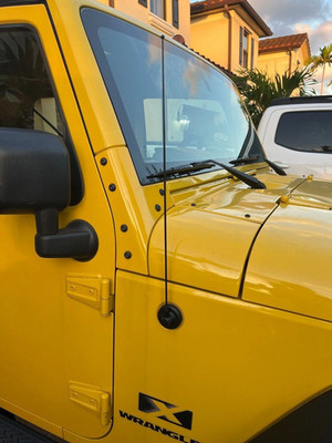 21'' Black Steel Antenna Mast for Jeep Wrangler JK/JL 2007-2023 Gladiator 20-23