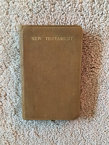 New Testament Pocket Bible Presented by the Canadian Bible Society War of 1914