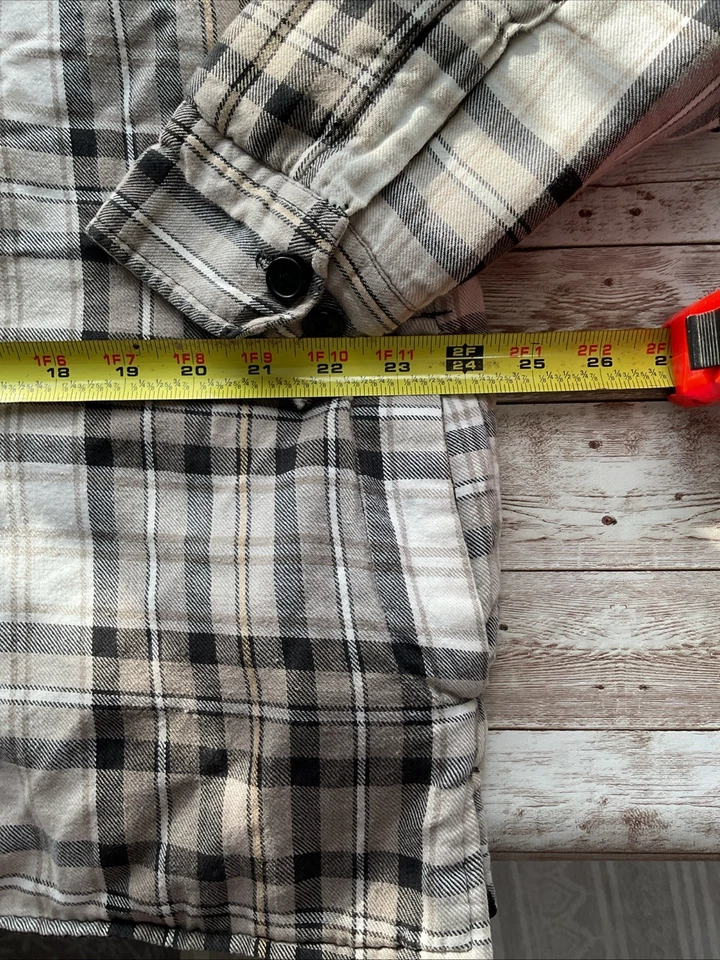 Camisa Chaqueta De Colección Sports Afield Acolchada Franela Para Hombre’s L Cuadros Trabajo Caza Foto 2 de 4