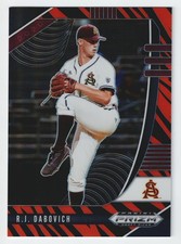 2020 Panini Prizm Draft Picks RJ Dabovich Rookie RC Tiger Stripes /99 #PDP114