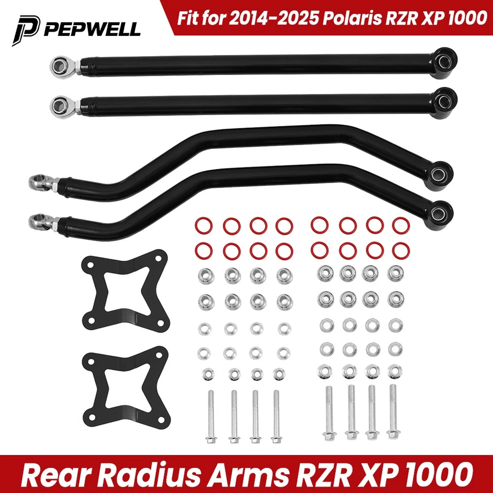 Black High Clearance Rear Radius Arms for Polaris RZR XP 1000 XP 4 1000 2014+ US Foto 4 de 4