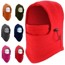 Thermal Fleece Neck Winter Warm Balaclava Ski Full Face Cover for Cold Weather