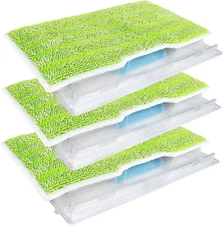 KEEPOW Reusable Mop Replacement Pads Refills Compatible with Shark Vacmop VM252 