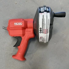 RIDGID 80168 EZ Spin™ Drain Snake for Tubs, Showers, and Sinks, Drain Cleaner