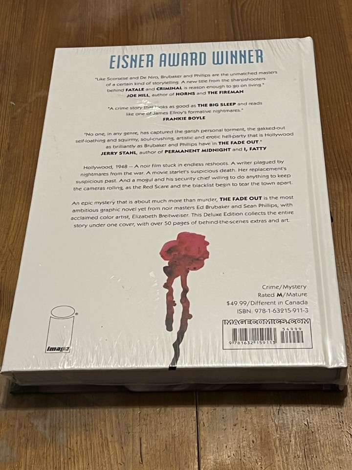 The Fade Out Deluxe Edition Still Sealed, Ed Brubaker Sean Phillips ...