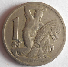 1929 CZECHOSLOVAKIA KORUN - Excellent Vintage Coin - Lot #D23