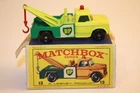 1965 era Vintage Matchbox / Lesney Dodge Wreck Truck #13 in Series A box BPW