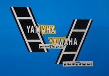 1983 Yamaha YZ250 2pc decals tank graphics 83' perforated stickers calcos YZ 250
