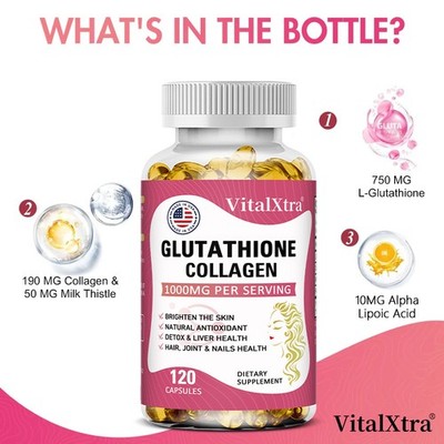 Glutathione Collagen 30-120 Softgel Support Joint Nail Hair Immune System Health | eBay Glutathione Collagen 30-120 Softgel Support Joint Nail Hair Immune System Health | eBay