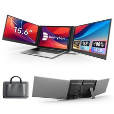 Portable Monitor 15.6 Triple FHD 1080P IPS USB C HDMI Laptop Screen P7 13-17