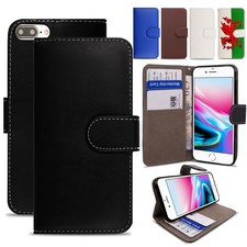 For iPhone 8 Plus / 7 Plus / 6 Plus Case Leather Magnetic Wallet Flip Cover