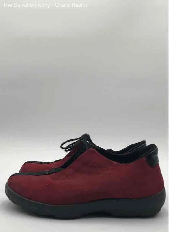 Zapatillas deportivas Rohde para mujer rojas punta redonda parte superior baja con cordones talla US 6 Foto 3 de 4
