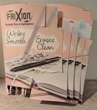 10 Count New Frixion Erasable Clicker Pilot Pens Erases Clean