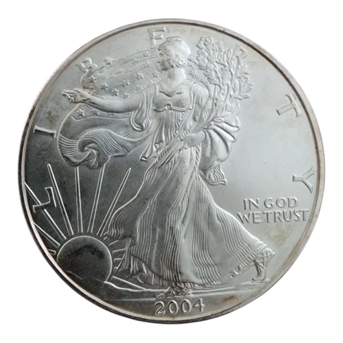 U.S. Mint American Eagle 2004 1 oz Silver Coin .999 Fine