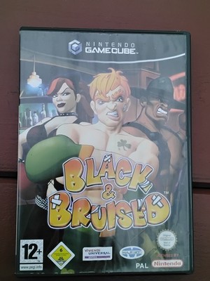 Nintendo GameCube Black & Bruised Cib pal Version