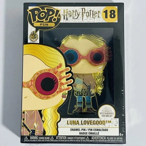 New Funko Harry Potter Wizarding World Luna Lovegood Large Enamel Pop! Pin