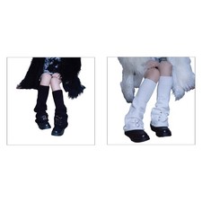 Cute Leg Warmers Y2K Knit Flared Leg Sleeves Goth Baggy Cuff Ankle Heap Socks