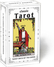 Classic Tarot Cards for Beginners - 78 Card Set, Learning Tarot Deck with Meanin
