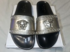  No Box Versace Medusa Head Rubber Pool Slides Sandals Men  s Size 7