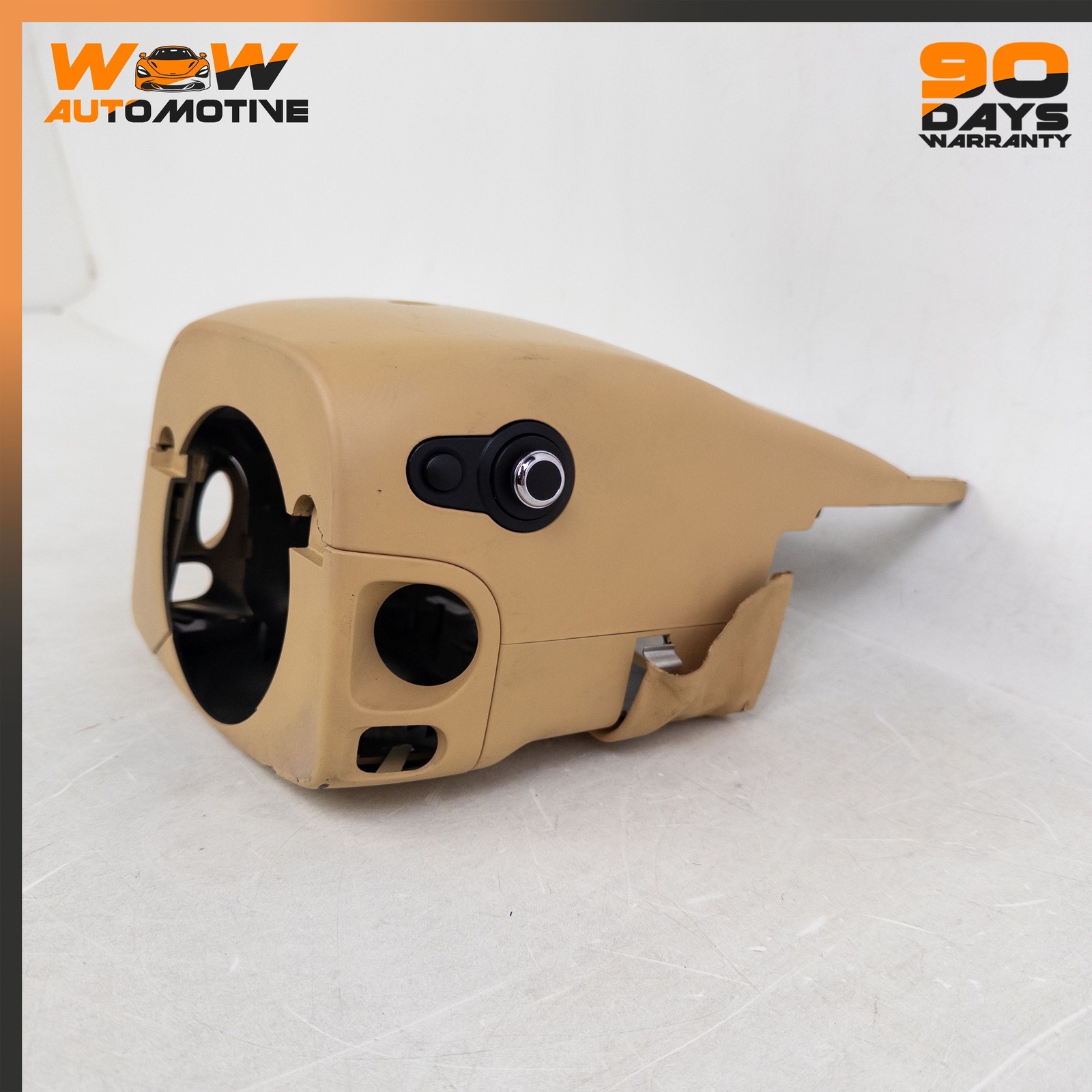 04-13 BENTLEY CONTINENTAL GTC FLYING SPUR STEERING COLUMN COVER TRIM BEIGE OEM