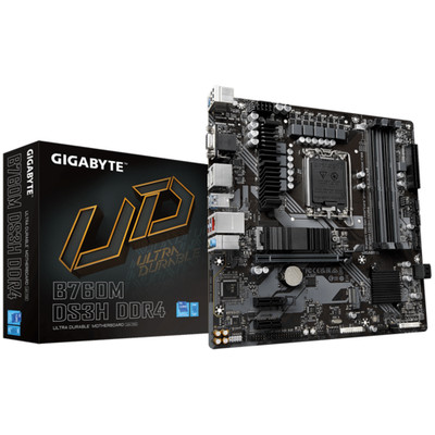 GIGABYTE B760M DS3H DDR4 LGA 1700 MicroATX Intel Mainboard