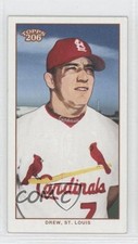 2002 Topps 206 Mini Black Polar Bear Back JD Drew (Portrait) #202 0a1