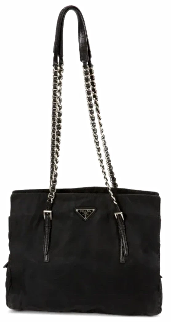 PRADA Tessuto Nylon Exterior Tote Bags & Handbags for Women for