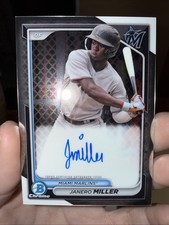 2024 Bowman Chrome - Prospect Autographs Janero Miller #CPA-JM (AU, RC)