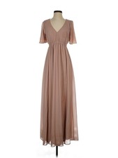 Show Me Your Mumu Women Brown Casual Dress S