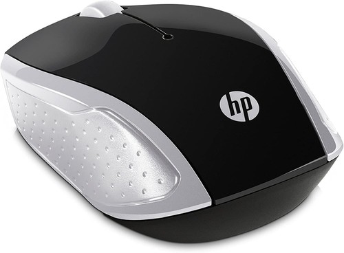 HP 200 Silver 2.4 GHz USB Wireless Mouse with Red LED 1000 DPI Optical Sensor, U - Picture 2 of 6