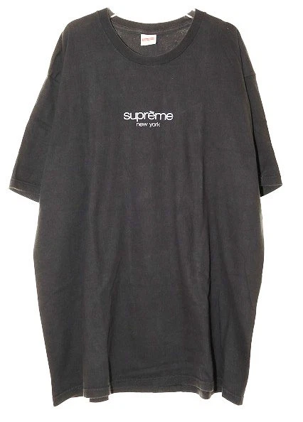 T shirt Supreme 22SS CLASSIC LOGO NOIR XL taille classique logo noir imprimé B
