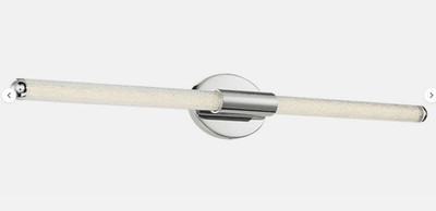WAC Lighting Chrome 37'' Integrated LED Bathroom Wall Vanity Light Bar Fixture
