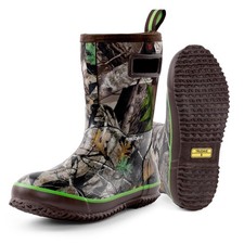 Trudave Rubber Rain Boots for Men, Neoprene Waterproof Rain Boots, Mid Calf A...