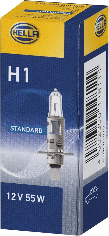 Ampoule Halogène H1 HELLA 55W 12V - Visibilité Optimale, Éclairage de Qualité - Photo 3/4