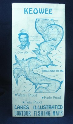 Lakes Illustrated 1604 Lake Keowee Contour Fishing Map