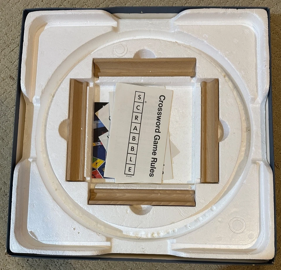 Selchow & Righter Scrabble Deluxe Edition w/ Turntable Base Board Game NO TILES - Image 4 of 4